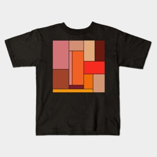 retro geometrical abstract art Kids T-Shirt